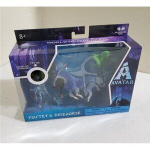 Avatar 2  Tsu'Tey & Direhorse Figures Way of The Water World of Pandora Toys